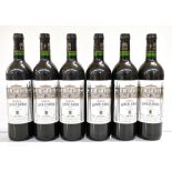 FRANCE; six bottles of Château Léoville Barton Saint Julien 1996 red wine, 12.5% 75cl (6).