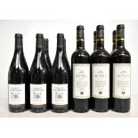 FRANCE; six bottles of Chateaux Agnel 2014 Minervois red wine, 13.5% 75cl, and five bottles of