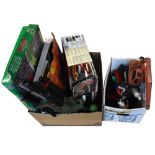 A small group of vintage toys including Scalextric Mighty Metro, a Pro-Action football game, a