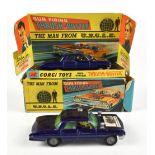 CORGI; two 497 The Man from U.N.C.L.E Gun Firing 'Thrush-Buster' Models, one boxed with pictorial