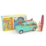 CORGI; a boxed 485 Surfing With the B.M.C. Mini-Countryman model Austin in turquoise with lemon