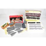 HORNBY; a boxed R3192 'Heritage Rail Express' train pack and boxed R.593 Town Station, both OO gauge