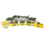 DINKY; a 626 Military Ambulance, 641 Army 1-Ton Cargo Truck, 651 Centurion Tank, 660 Tank