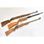 RELUM; a Tornado .177 air rifle, serial no.38758, length 114cm, also two further .177 air rifles (