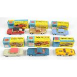 CORGI; six boxed models comprising 211S Studebaker 'Golden Hawk', 229 Chevrolet Corvair, 234 Ford