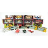 SCALEXTRIC; a group of boxed models including Lister Jaguar E1, C58 Cooper, C76 Mini-Cooper, C3