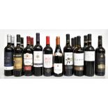 SPAIN & PORTUGAL; sixteen bottles of red wine including Vina Mara 2004 Gran Reserva Rioja, two Carta