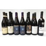 ITALY; thirteen bottles of red wine including two bottles of Oddero Barolo 2009, two Barbaresco