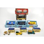 A group of model cars and vehicles comprising boxed Corgi Golden Oldies 19301 Bedford S-Lyons