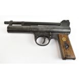 WEBLEY; a ‘Mk I’ .22 air pistol, length 21.5cm. Additional InformationHeavy wear/rusting and