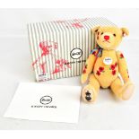 STEIFF; a boxed no.186 Armistice teddy bear with button-in-ear, SSAFA armed forces charity tag,