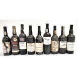 PORT; nine bottles of vintage port including Cockburn's 1983, Churchill's 1983, Quinta do Noval