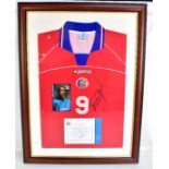 PAULO WANCHOPE; a signed Costa Rica international shirt from the World Cup 2002 qualifying