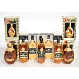 WHISKY; four bottles of Dimple Old Blended Scotch Whisky, 70% 26 2/3 fl oz, and five bottles of