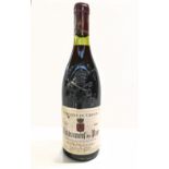FRANCE; a single bottle of Domaine de Cristia 1989 Châteauneuf-du-Pape, 13.5% 75cl.Additional