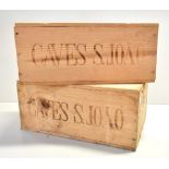 PORTUGAL; two sealed crates of six 75cl bottles of Caves Sao Joao Reserva Particular 1980 (12).