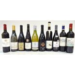 FRANCE; eight bottles of red wine including two Domaine Monier Saint-Joseph 2006, Castelmaure 2015