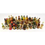 SPIRITS; a collection of miniatures including Kahlua, Campari, Hine Cognac, Bell's and Passport