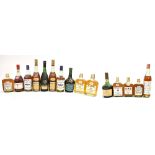 COGNAC; a mixed group including two Hine (11.5 fl oz), Bisquit (24 fl oz), two Martell Three Star (