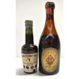 ALE; a single bottle of Bass Prince's Ale dated July 23rd 1929 and small bottle with label inscribed