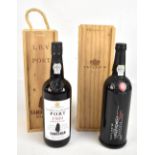 PORT; a 1989 Sandeman LBV, bottled in 1995, and a Taylor's Reserve Port, both fitted in wooden