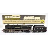 WRENN RAILWAYS; a boxed OO/HO gauge W2241 4-6-2 Duchess LMS Black Locomotive and Tender.Additional