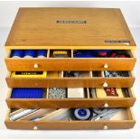 MECCANO; an Outfit No.10 in original branded wooden four drawer case.Additional InformationAppears