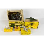 DINKY; a 697 25-Pounder Field Gun Set, 704 Avro 'York' Airliner, 692 5.5 Medium Gun, 715 Bristol 173