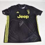 CRISTIANO RONALDO; a signed Juventus Adidas 2018-19 third kit shirt, with original tags, size XL.