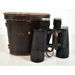 LEITZ WETZLAR; a pair of 7x50 Marsept binoculars, serial no.495704, in leather case.Additional