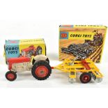 CORGI; a 50 Massey-Ferguson 65 Tractor, with 20 sticker to rear section,  and 71 Wheel Controlled