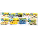 CORGI; nine boxed models comprising 222 Renault 'Floride', 224 Bentley Continental Sports Saloon,