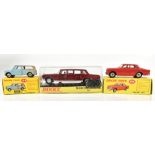 DINKY; a 128 Mercedes-Benz 600, 184 Volvo 122S and 199 Austin Se7en Countryman, all boxed (3).