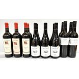 AUSTRALIA; fourteen bottles of red wine comprising four St Hallett Blackwell Barossa Shiraz 2002,