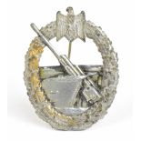 A WWII German Third Reich Coastal Artillery War badge, 5.5 x 4cm, approx 22.6g.Additional