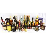 SPIRITS; a collection with Cognac including The Grand Marnier, Bisquit and Hine Signature, brandy
