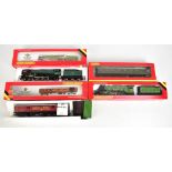 HORNBY; two boxed locomotive and tenders comprising R.063 B.R. Britannia and R.845 L.N.E.R. Flying