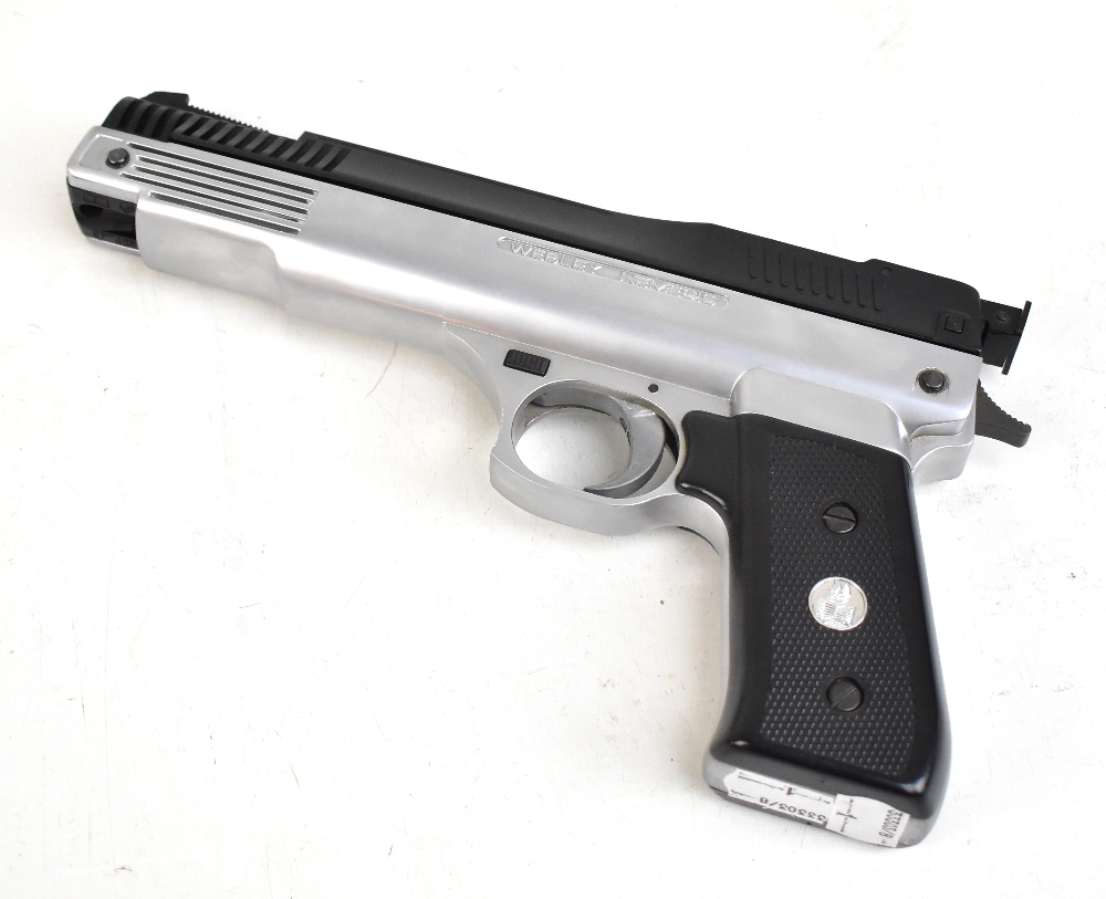 WEBLEY; a Nemesis 22.5.5 calibre air pistol, length 25cm. Additional InformationIn very good