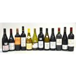 FRANCE; eleven bottles of red wine including two Les Closiers 2006 Lirac, single Domaine de La Butte