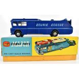 CORGI; a boxed 1126 Ecurie Ecosse Racing Car Transporter in dark blue with light blue detail.