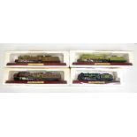 Four model locomotives and tenders comprising 'PLM Mountain Class', 'Schools Class 220 SR', 'PLM
