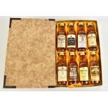 Eight miniatures with distillers including Strathisla Macphail's, Linkwood, etc, within collectors
