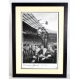 MANCHESTER CITY; a limited edition sepia image depicting the Manchester City FA Cup winners team,