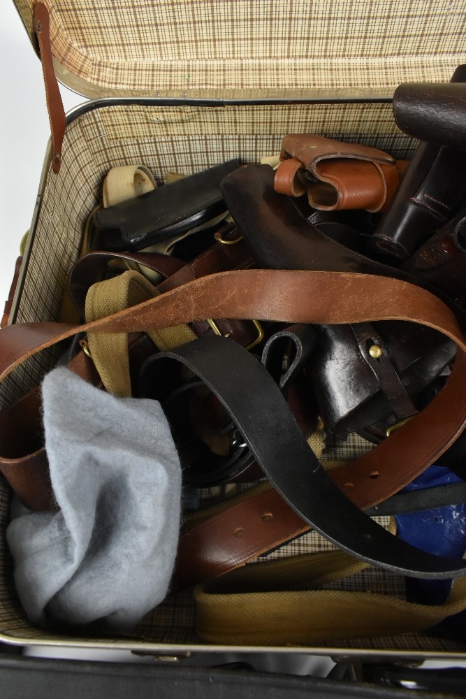 A quantity of leather holsters including belted examples and a R. W. Stiby 1918 Lancashire Police - Image 2 of 4