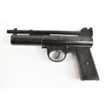 WEBLEY; a ‘Mk II’ .177 air pistol, length 20.5cm. Additional InformationExtensive wear to the barrel