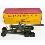 BRITAINS; a boxed No. 2064 155MM gun.Additional InformationPlayworn condition, some scratches, nicks