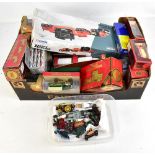 A collection of predominantly boxed model cars and vehicles, including Corgi Heavy Haulage 31007,