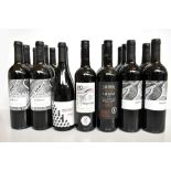 SPAIN & PORTUGAL; sixteen bottles of red wine comprising five Churchill's Estates Touriga Nacional