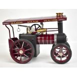 MAMOD; a steam tractor in crimson livery, the scuttle with label to interior inscribed 'www.