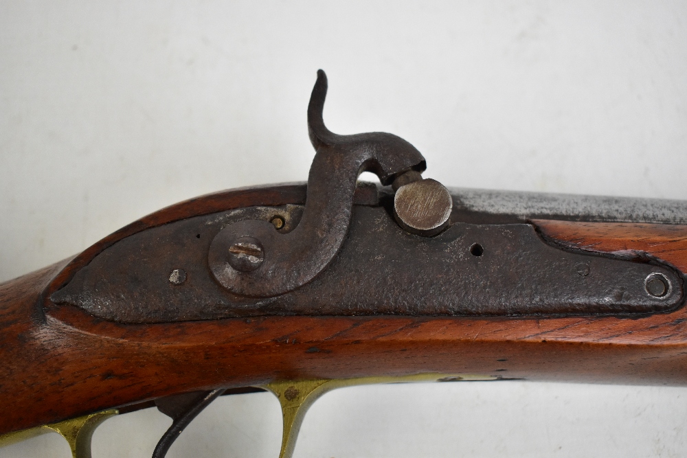 A walnut stocked blunderbuss with alterations and repairs, length 68cm.Additional InformationThe - Image 2 of 3